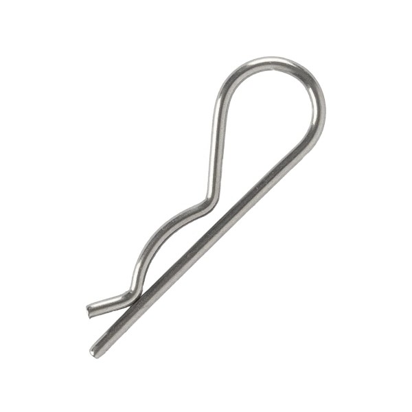 Rugós biztosítószeg, sima, A2, 6x125