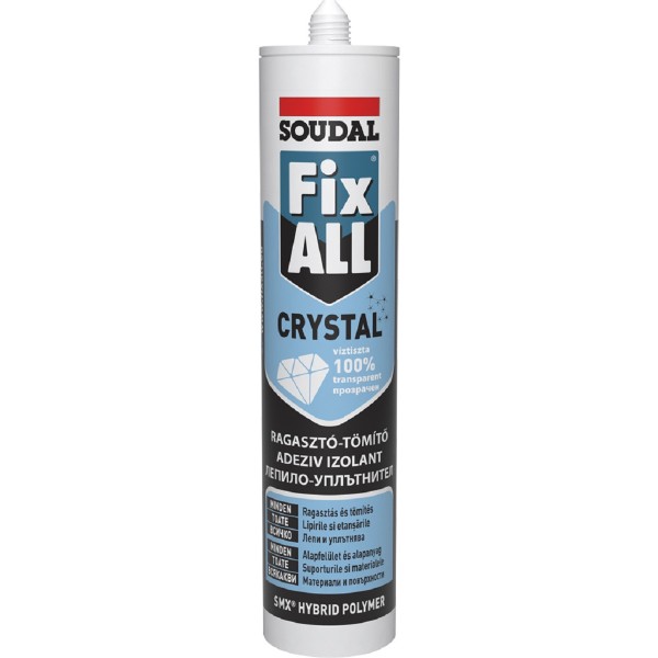 Soudal, Fix-All crystal, víztiszta, 290ml