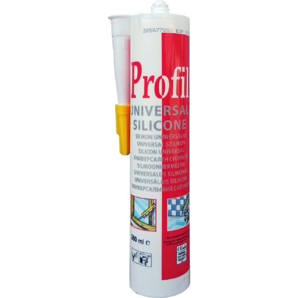 Soudal-Profil, univerzális szilikon, fehér, 270ml