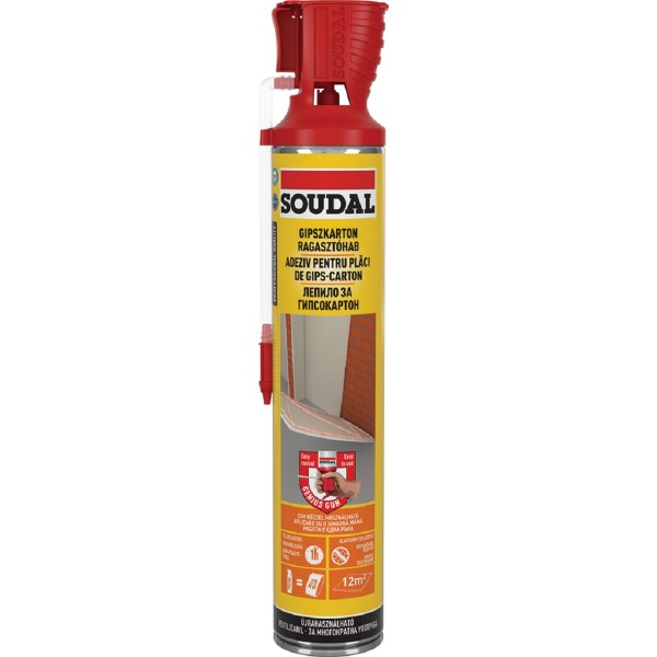 Soudal, PU gipszkarton ragasztóhab, kézi GG, 750ml