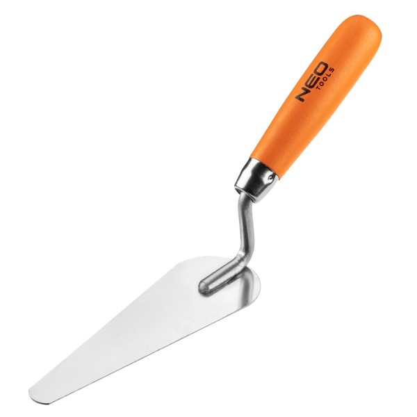 NEO - Stukkókanál, keskeny macskanyelv forma, rozsdamentes, fa markolattal, 165x17x54mm