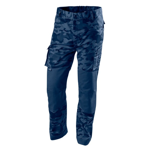 NEO - Férfi munkásnadrág, Camo Navy line, S