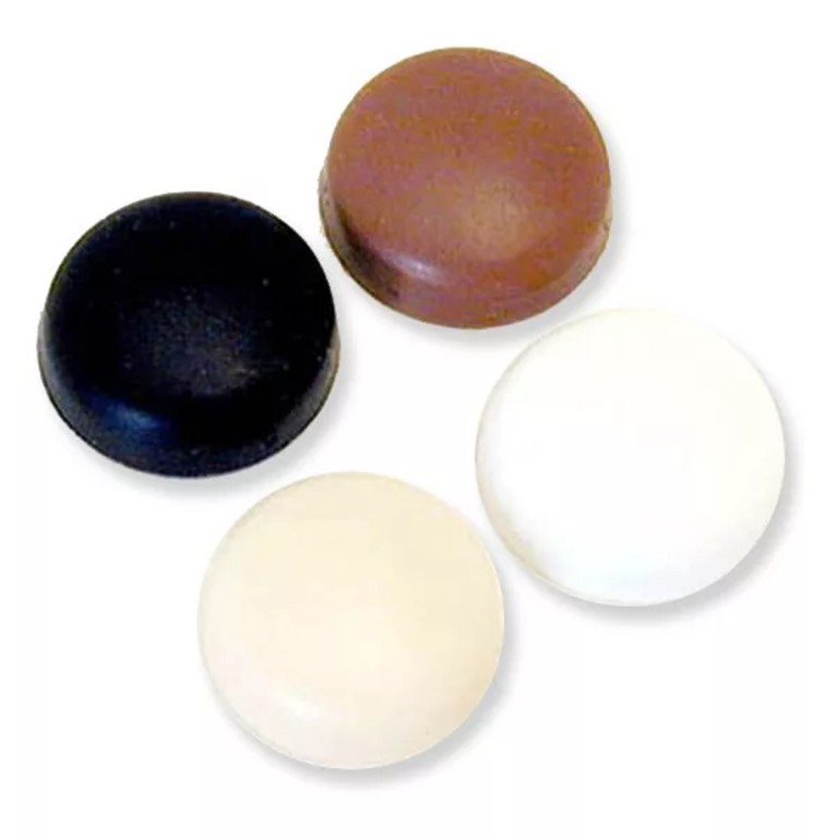 Alacsony profilú műanyag takarósapka műanyag alátéthez, fekete, M4