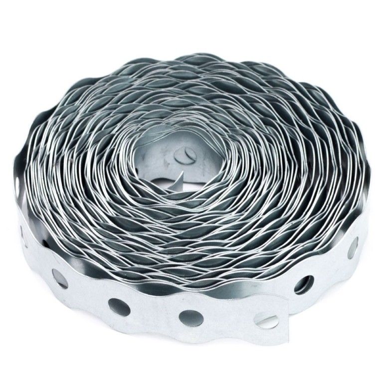 Szerelőszalag, hullámos, tüzihorg., 4-es (12mm / 0.5mm / 10m)