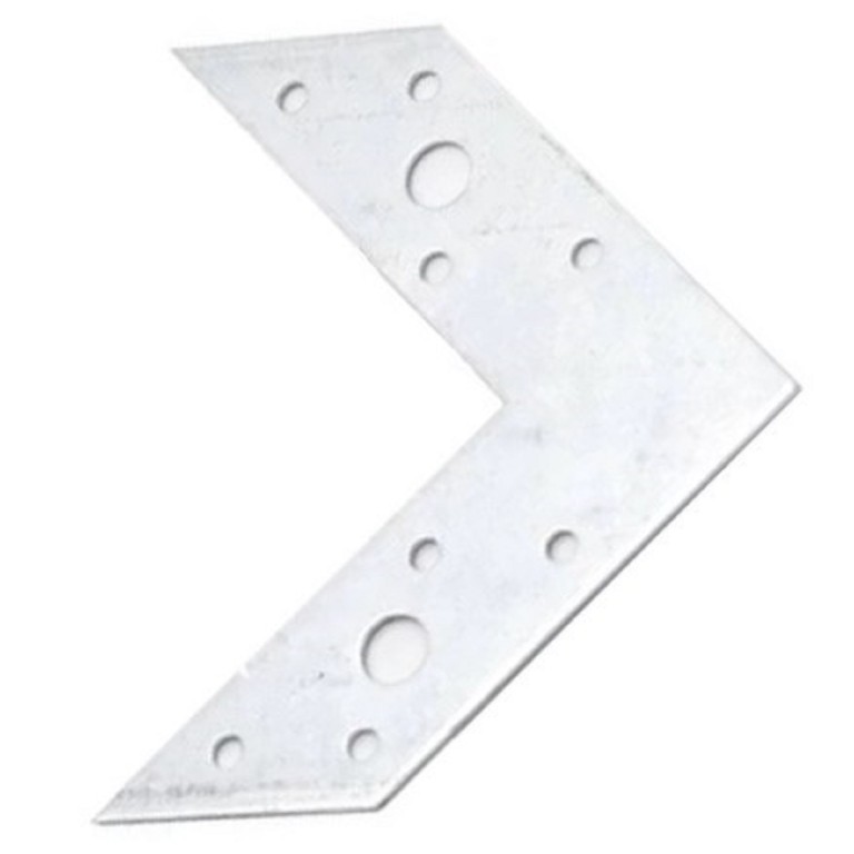 L alakú összekötő elem, galv. horg., 130x130x32 (2.0)