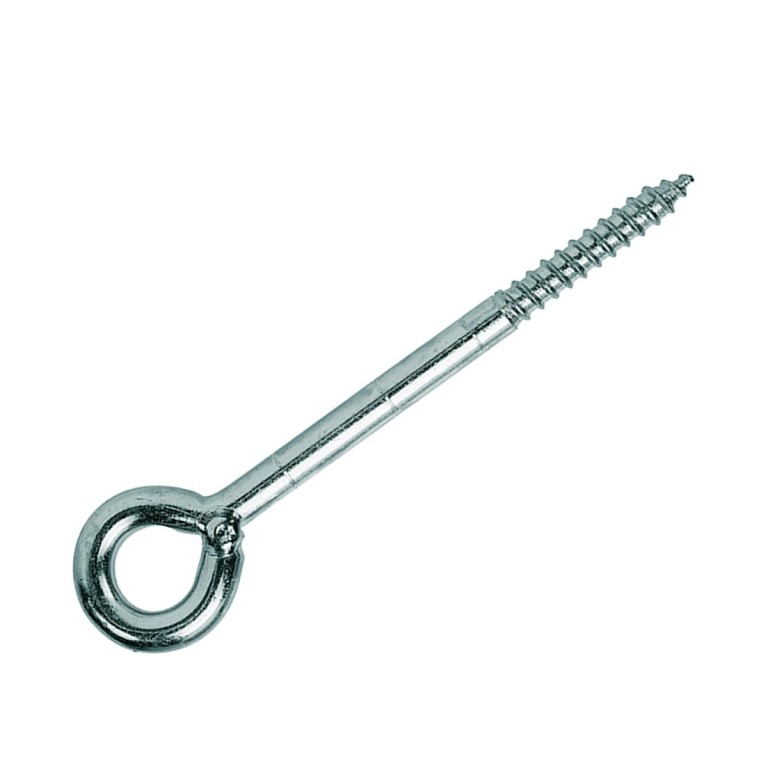 Gyűrűs famenetű csavar állványrögzítéshez, galv. horg., 12x350