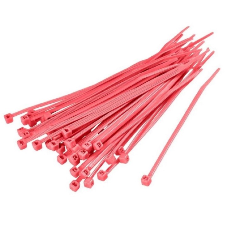 fix-ITH műanyag kábelkötegelő, PA 6.6 piros, 3,6x150