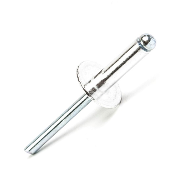 EcoPop nyitott nagyfejű popszegecs, alu/acél galv. horg., 3,2x8x9,5