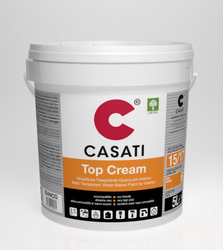 Top Cream - 5 l - Beltéri falfesték, rendkívüli kiadósság és fedési képesség