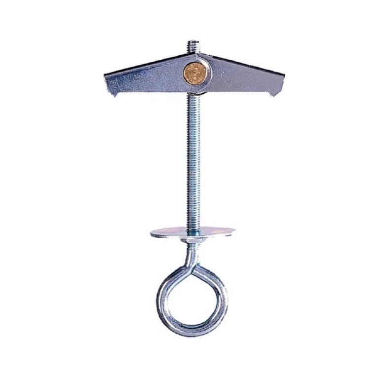 Billenőhorog, szemmel (DE3), galv. horg., M4x75