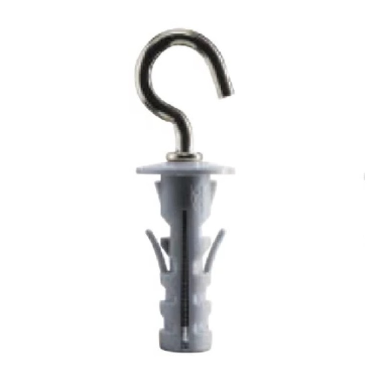 Casa nylon dübel horoggal, galv. horg., 12x45