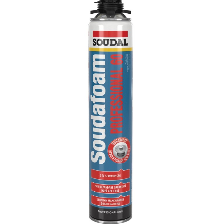Soudal, PU pisztolyhab, 750ml
