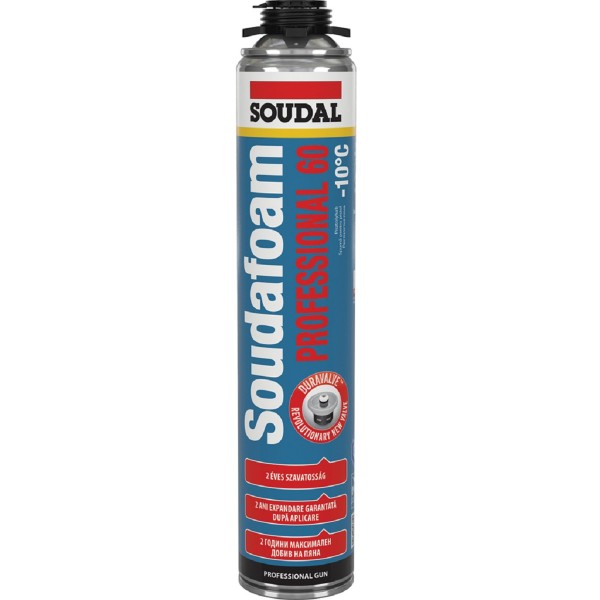 Soudal, PU pisztolyhab téli, 750ml