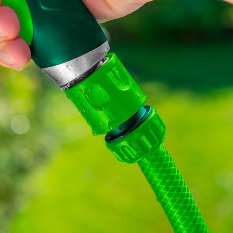 VERTO - Tömlő gyorscsatlakozó, vízstoppos, 1/2