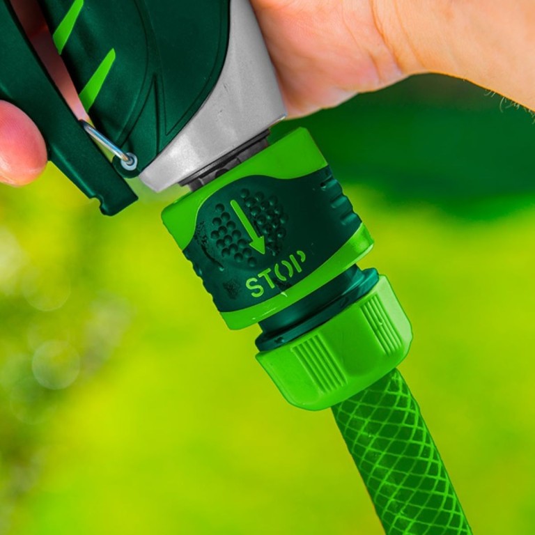 VERTO - Tömlő gyorscsatlakozó, vízstoppos, 1/2