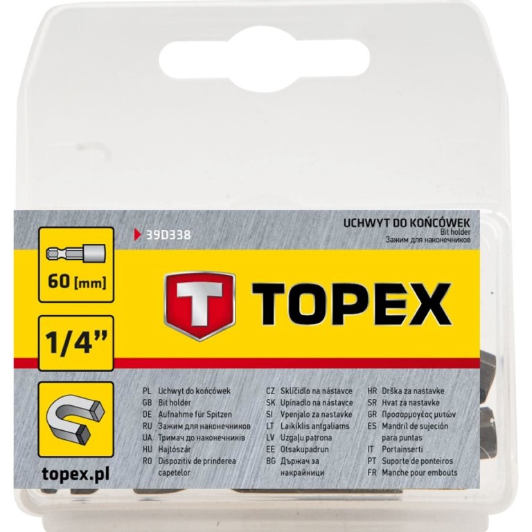 TOPEX - Mágneses toldószár bitekhez, 60mm