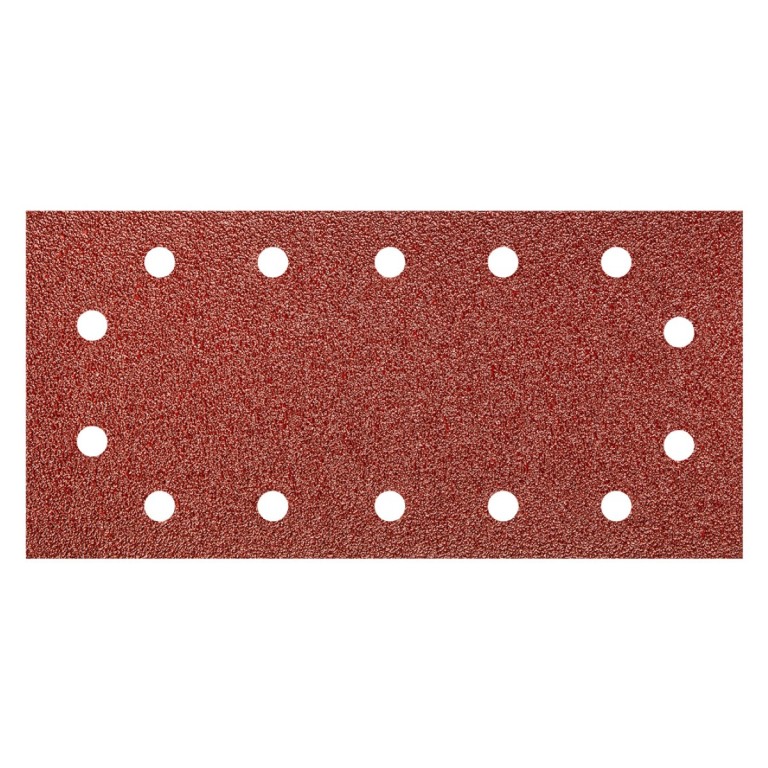 GRAPHITE - Csiszolópapír, tépőzáras, lyukas, K80 (1cs.= 5db), 115x230mm