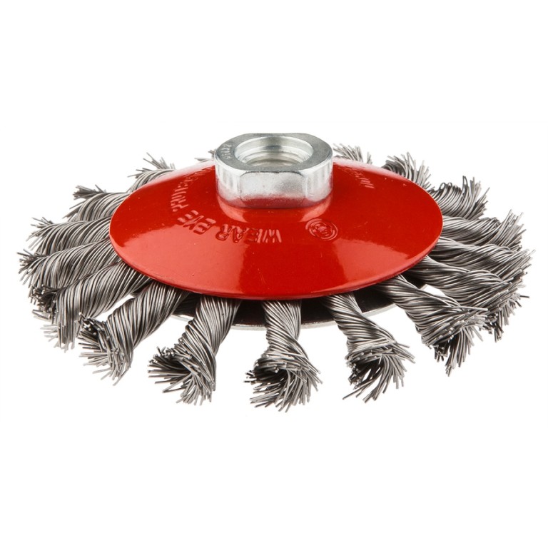 GRAPHITE - Drótkorong, kúpos tányérkefe, sodrott, M14 belsőmenetes befogással, 115mm