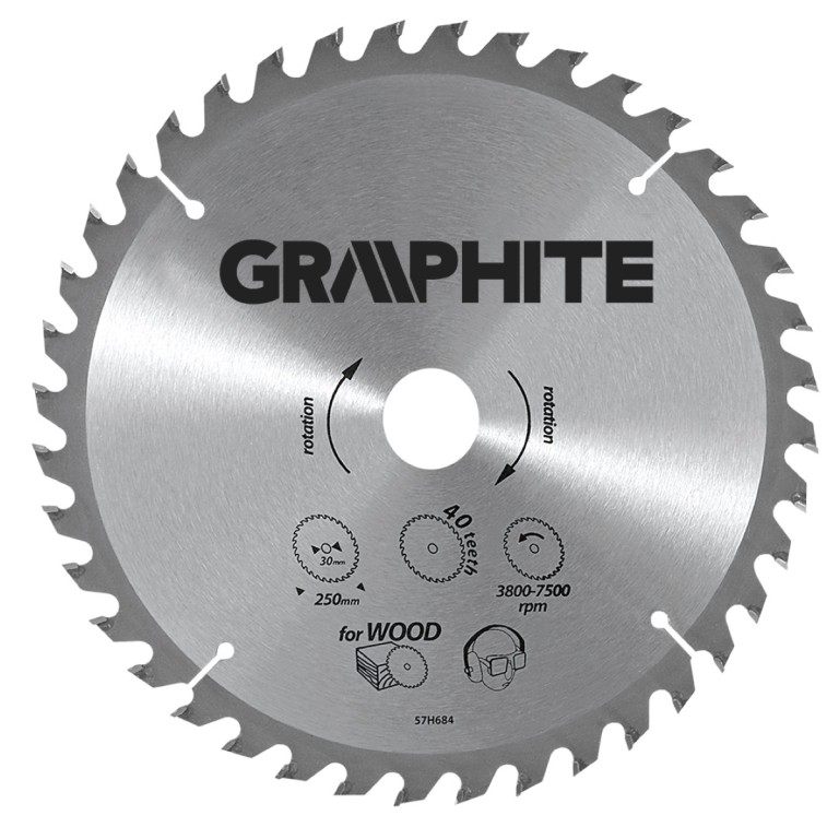 GRAPHITE - Körfűrészlap, 18 fogas, 160x30mm