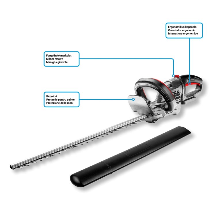 GRAPHITE - Akkus sövényvágó, Energy+, 18V, akku nélkül, 510mm