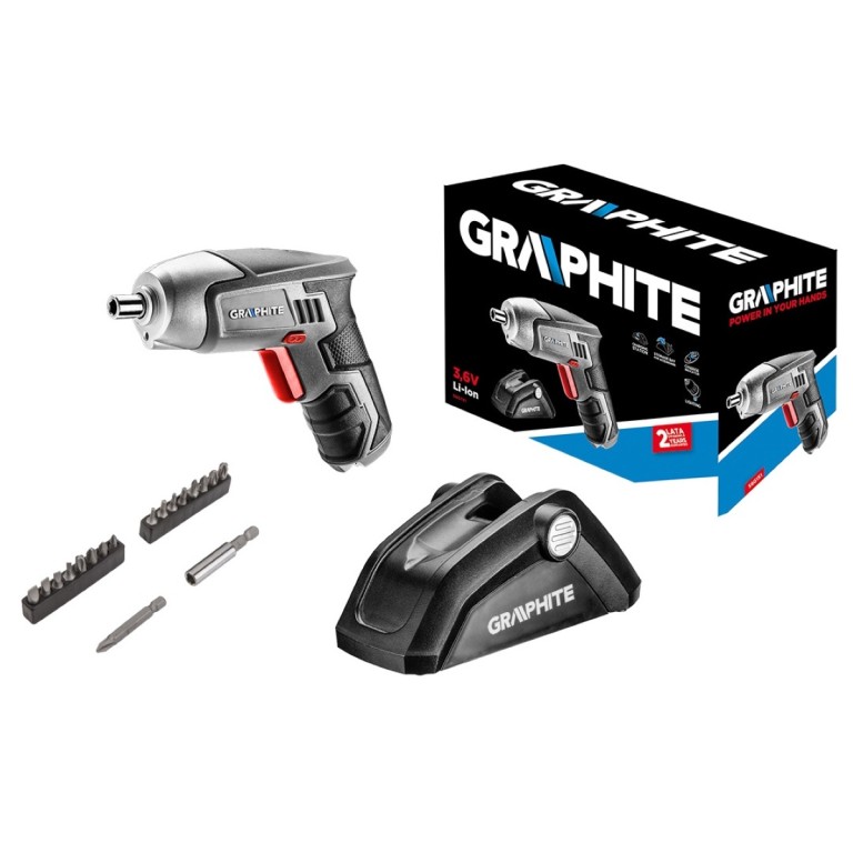 GRAPHITE - Akkus csavarozó, 3.6V