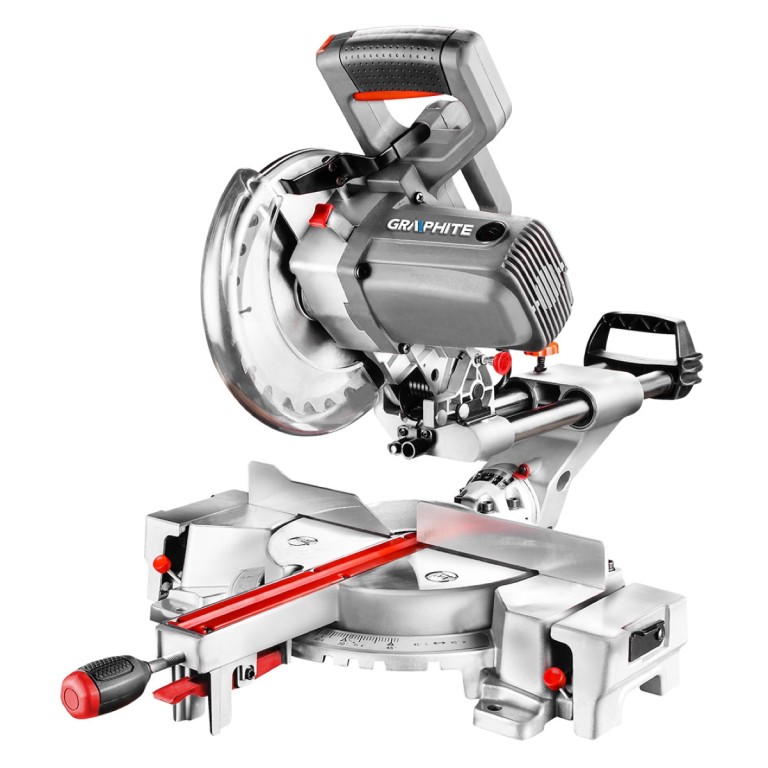 GRAPHITE - Gérvágógép, lézeres irányzékkal, 1800W, 210mm