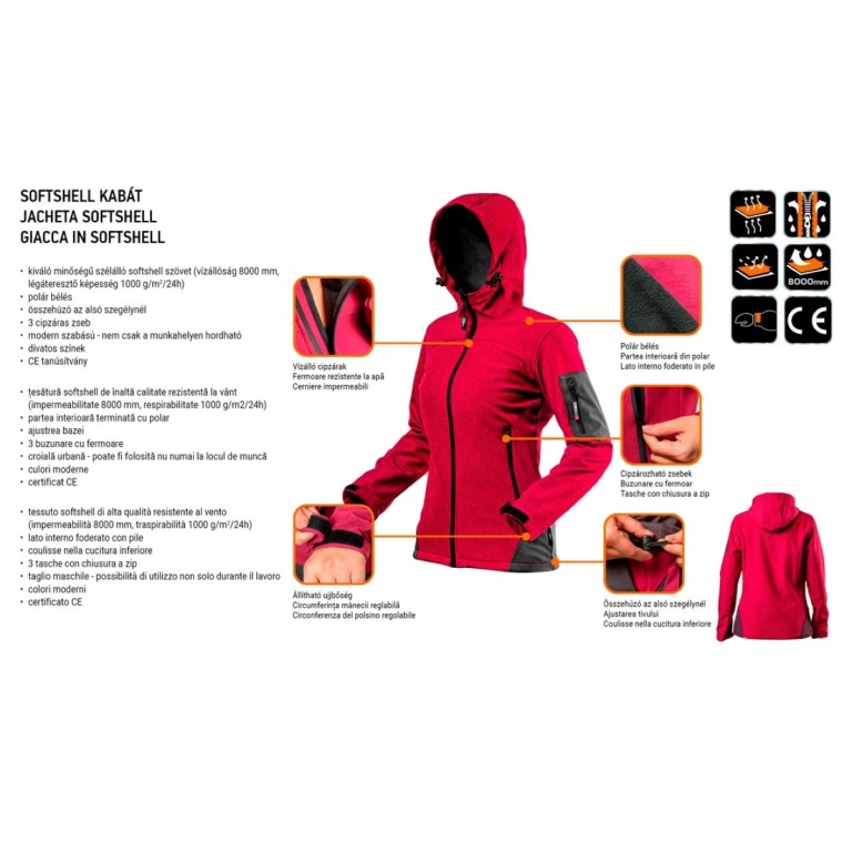 NEO - Női softshell munkásdzseki, S