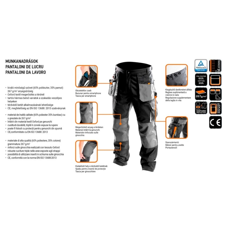 NEO - Férfi hosszú munkásnadrág, LD