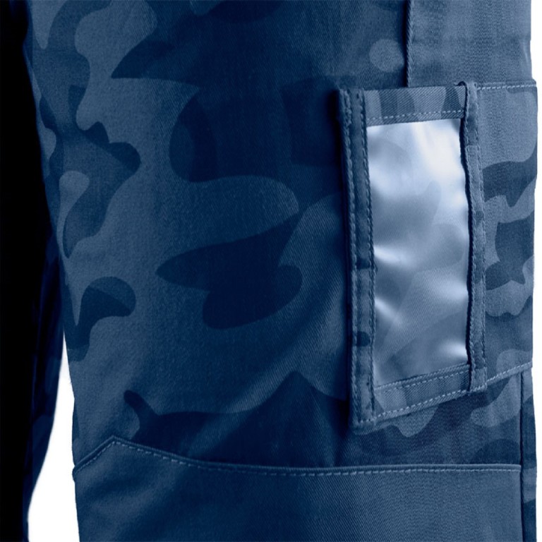 NEO - Férfi munkásnadrág, Camo Navy line, S