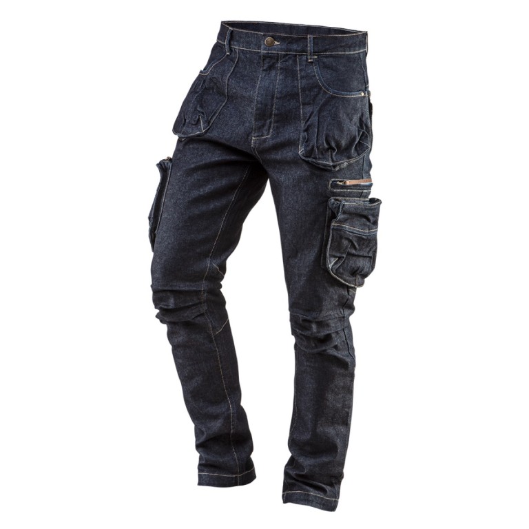 NEO - Férfi hosszú munkásnadrág, Denim line, XS