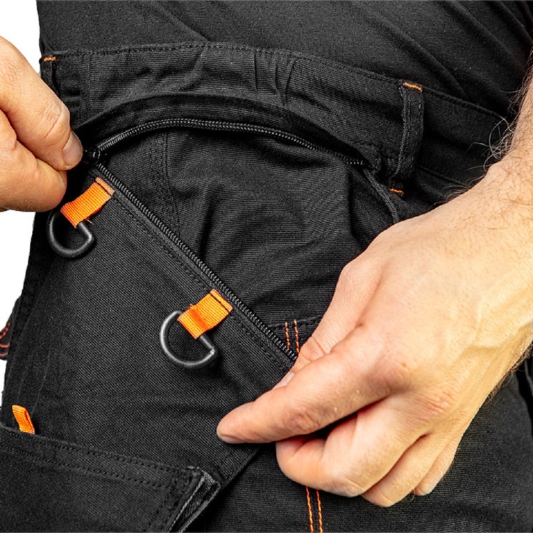 NEO - Munkásnadrág, karcsúsított (slim fit), lecsatolható zsebekkel, HD line, XL