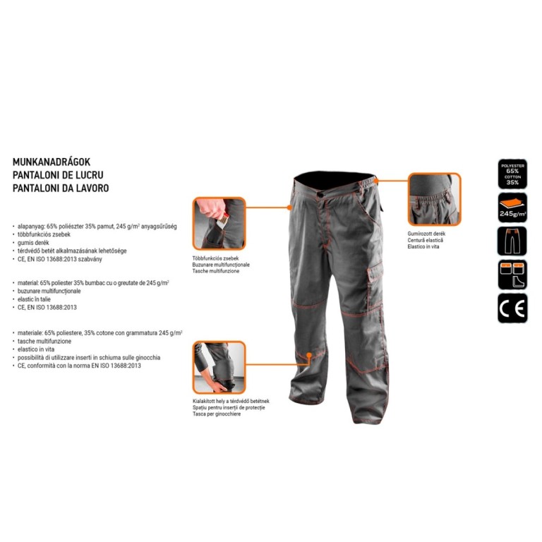 NEO - Férfi hosszú munkásnadrág, LD