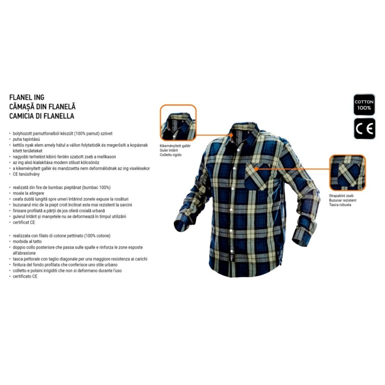 NEO - Flanel munkásing, XL